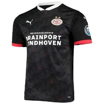 Camisa PSV Eindhoven 2020/21 Terceira Réplica Preta Vermelha