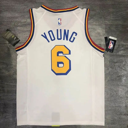 Camisa masculina Nick Young White Player Version – San Francisco Classic Edition