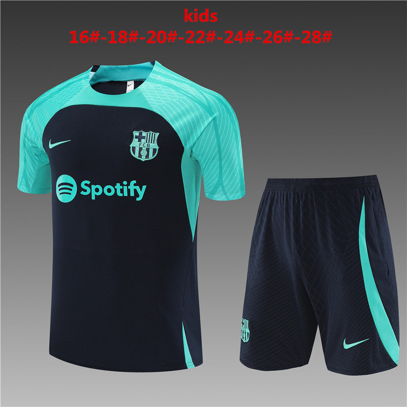 Camisa e short infantil Barcelona 2023/24 14001