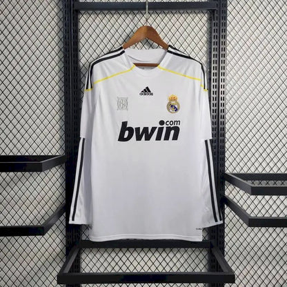 Camisa retrô de mangas compridas do Real Madrid 2009/10 Home