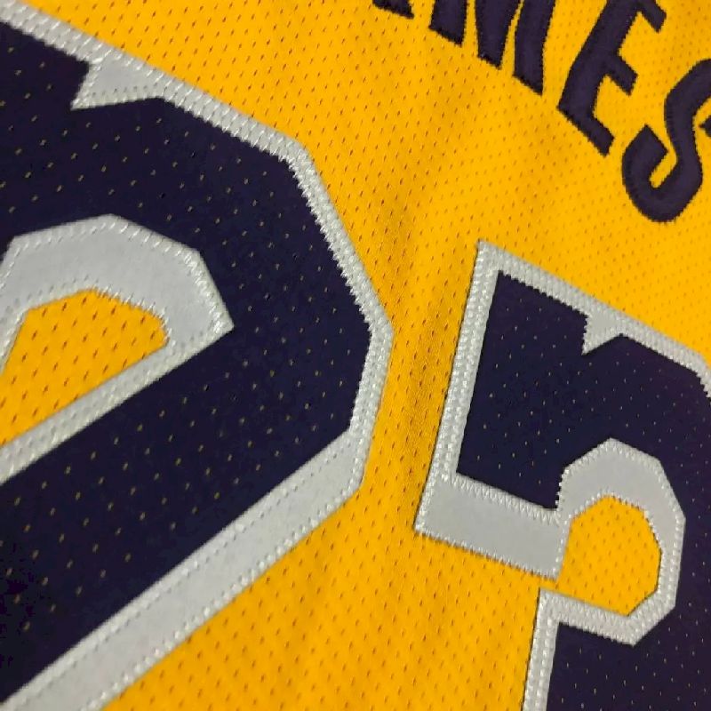 Men’s LeBron James Yellow Team Jersey – Authentic Edition