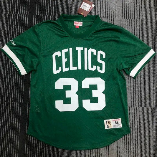 Larry Bird Men’s Green Player Jersey – Throwback Edition