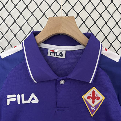 Camisa e shorts retrô infantil da Fiorentina 1998/99