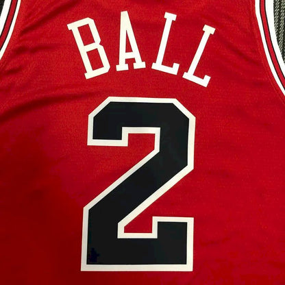 Camisa masculina vermelha Swingman da Lonzo Ball – Edição Icon