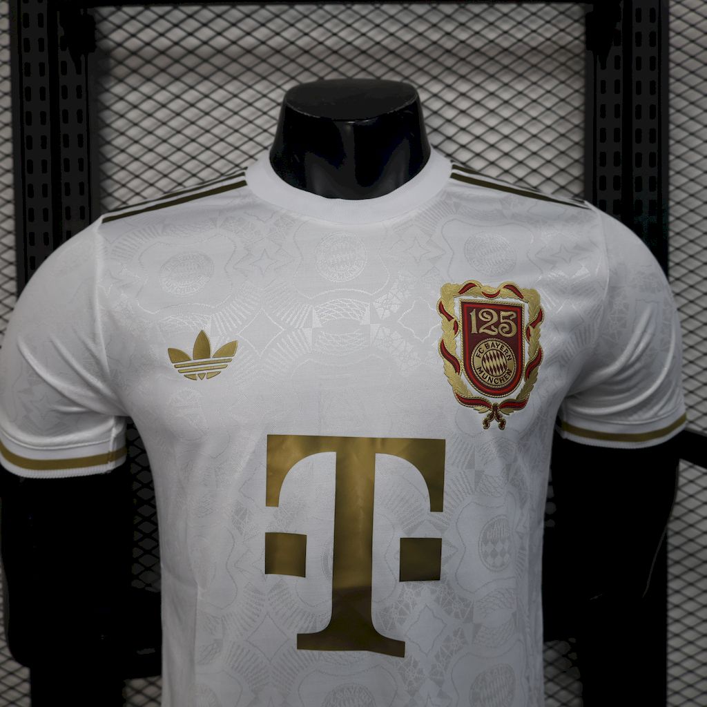 Bayern Munich 2024/25 125 Anniversary White Jersey Player Version