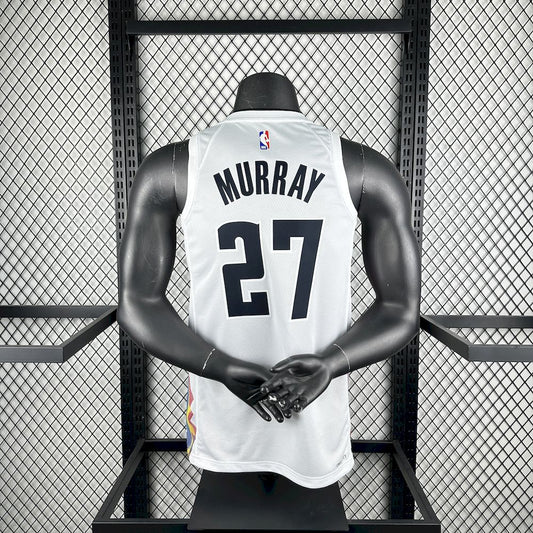 Denver Nuggets 2024/25 City Edition White Color MURRAY#27
