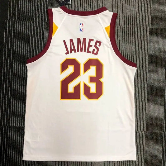 Men’s LeBron James White Team Jersey – Association Edition