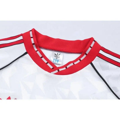 Camisa retrô de mangas compridas da Copa dos Vencedores das Copas de 1991 do Manchester United