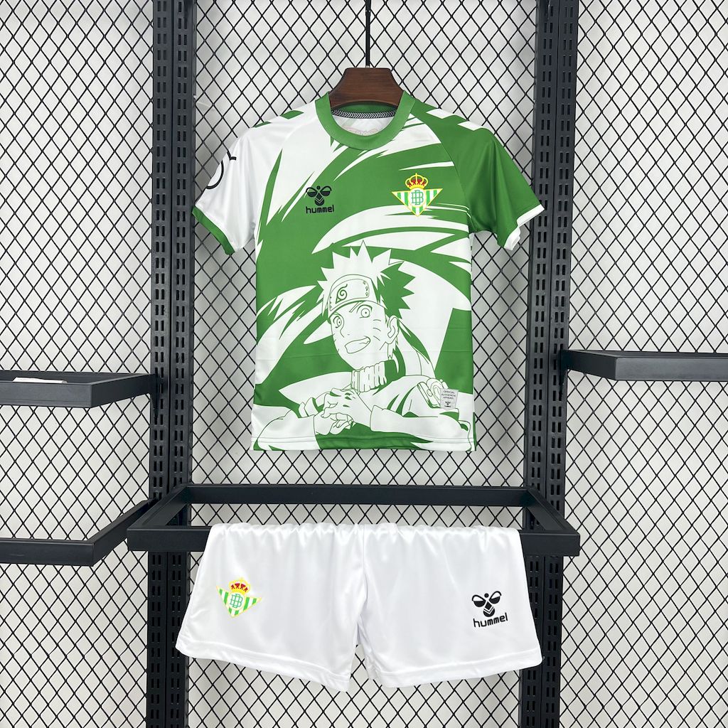 Real Betis 2025/26 Hummel x Limited Edition Naruto Kids Kit