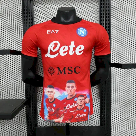 Napoli 2023/24 Champion Edition Jersey Player Version Red