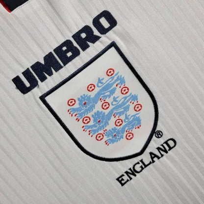 Camisa longa retrô da Inglaterra 1998 Home