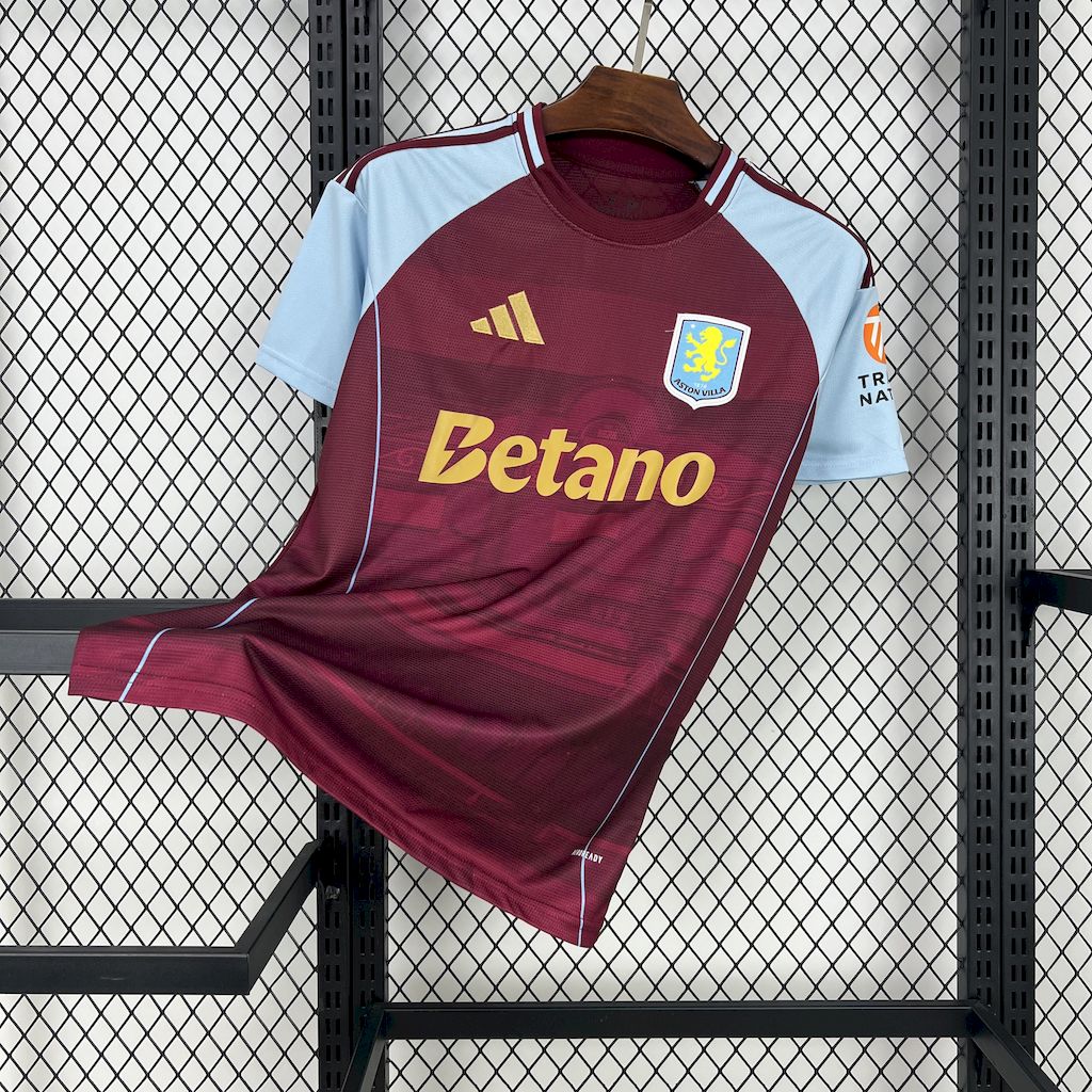 Camisa titular do Aston Villa 2025/26