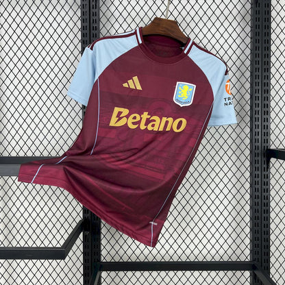 Camisa titular do Aston Villa 2025/26