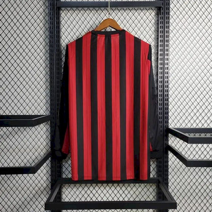Camisa retrô de mangas compridas do AC Milan 2013/14