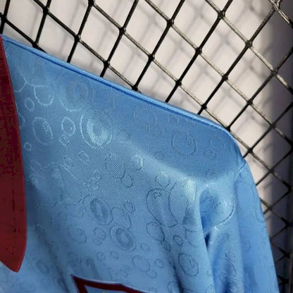 Camisa retrô de mangas compridas reserva do West Ham United 1995/97