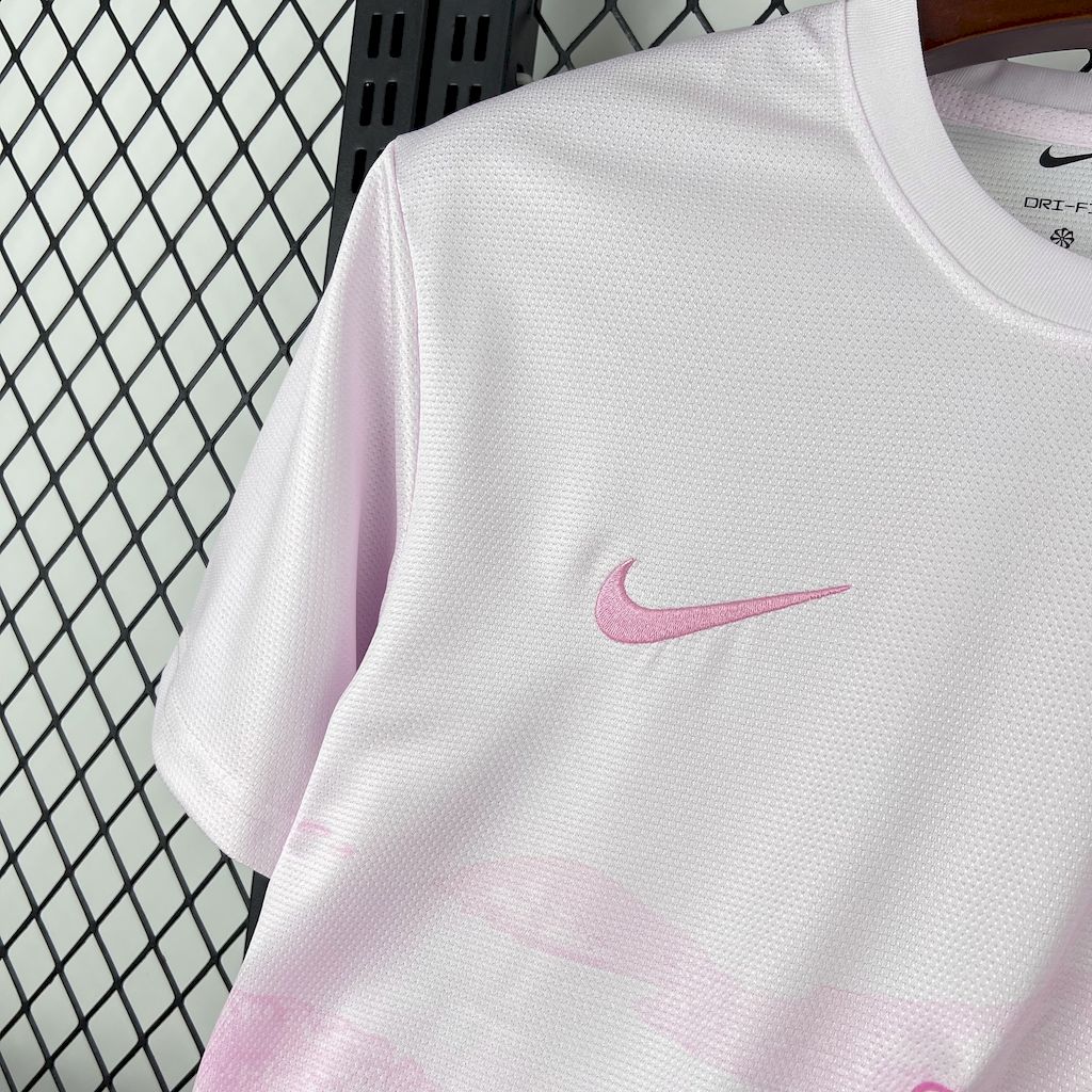Brazil 2025/26 Pink White Jersey