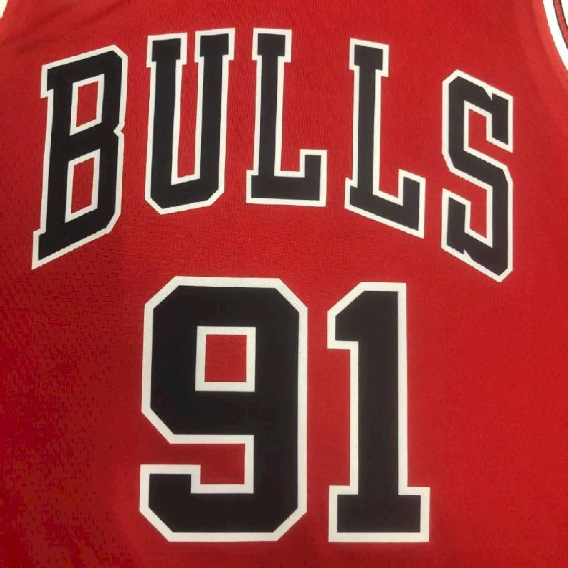 Camisa vermelha masculina Dennis Rodman Team