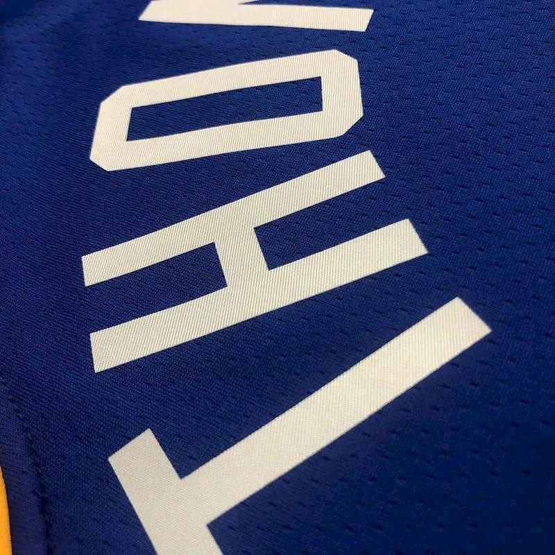 Camisa azul masculina Klay Thompson Team – Edição Clássica do 75º aniversário