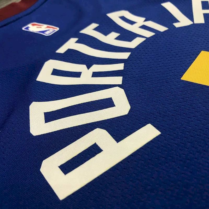 Camisa Michael Porter Jr. Masculina Azul Versão Jogador - Edição City