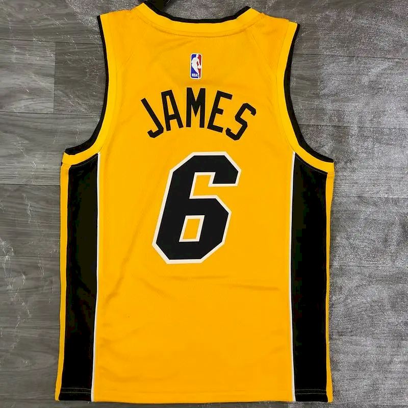 Men’s LeBron James Gold 2020-21 Swingman Player Version Jersey – Earned Edition