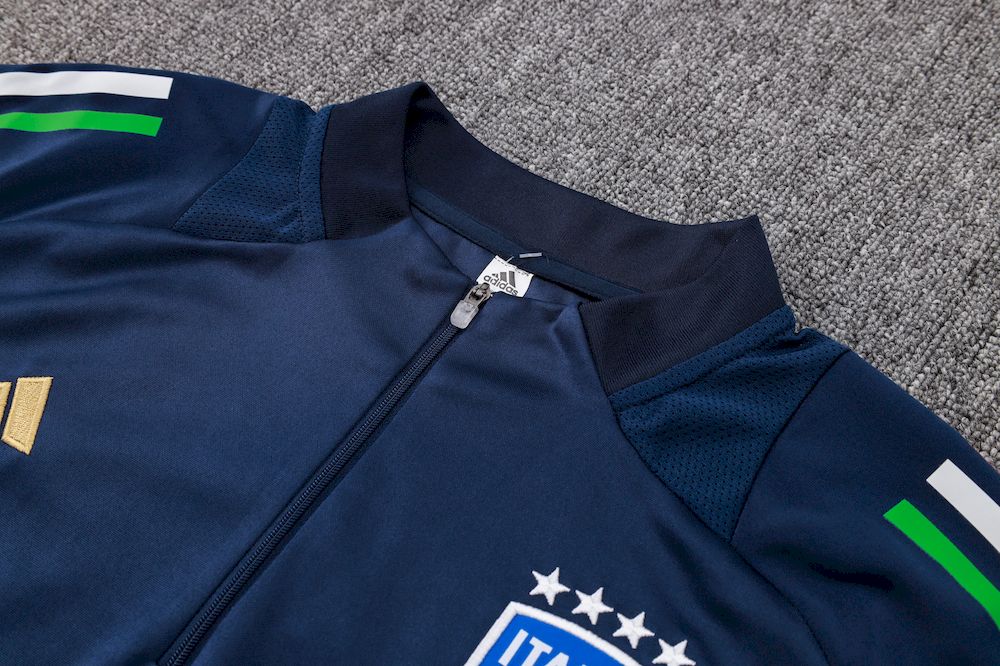 Itália 2023/24 Suéter adulto com meio zíper + calça 815