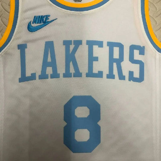 Camisa masculina Kobe Bryant branca retrô
