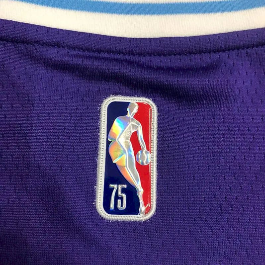 Camisa masculina roxa Anthony Davis Team – Edição City do 75º aniversário