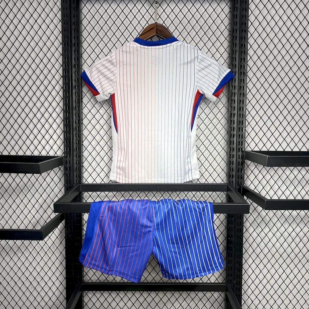 França 2024/25 Euro Away Kit Infantil