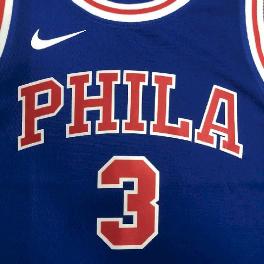 Men’s Allen Iverson Blue Retro Team Jersey