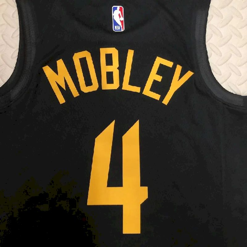 Camisa preta masculina Evan Mobley Team – Edição Statement