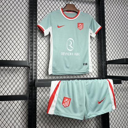 Kit reserva infantil do Atlético de Madrid 2024/25