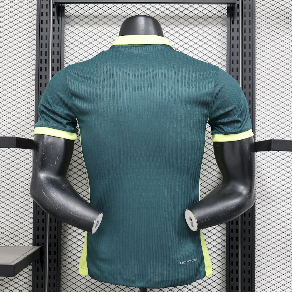 Barcelona 2024/25 Dark green training Jersey Player Version