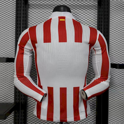 Atlético Madrid 2025/26 Home Long Sleeves Jersey Player Version