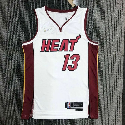 Men’s Bam Adebayo White Team Jersey – 75th Anniversary Edition