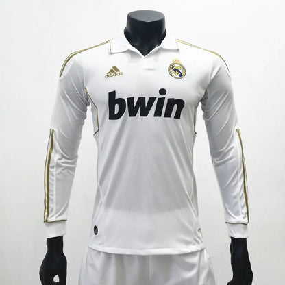Camisa retrô de mangas compridas do Real Madrid 2011/12