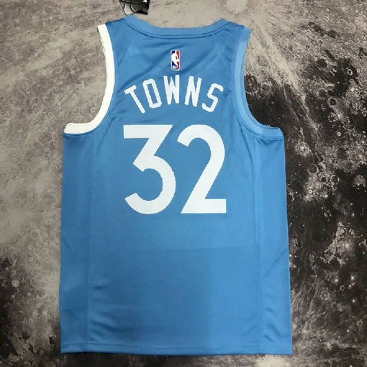 Camisa azul masculina Anthony Edwards Team