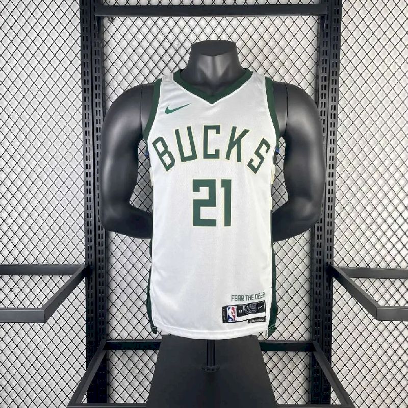 Camisa Jrue Holiday Branca Masculina 2023 - Time Principal