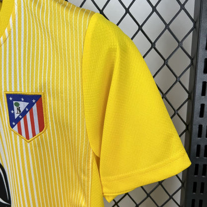 Atlético Madrid 2025/26 Yellow Goalkeeper Kids Kit