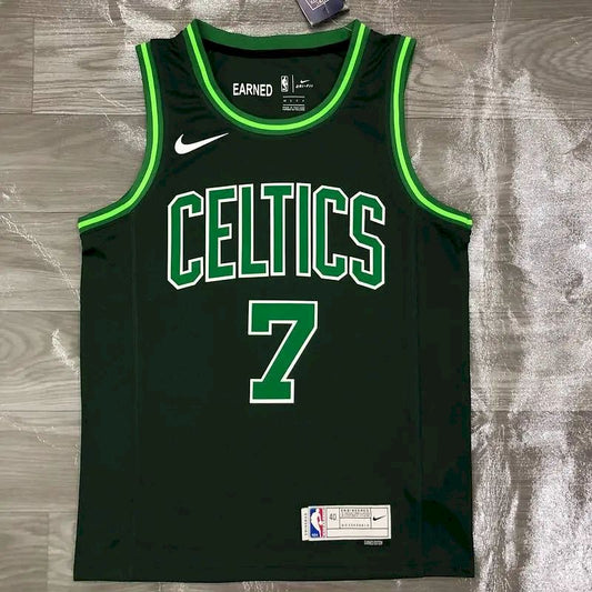 Men’s Jaylen Brown Green 2020-21 Swingman Player Version Jersey – Earned Edition