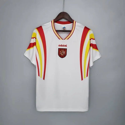 Camisa reserva retrô da Espanha de 1996