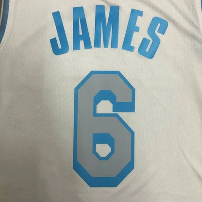 Men’s LeBron James White Player Version Jersey – City Edition