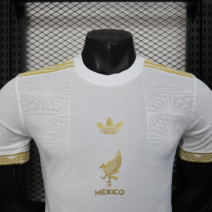 Camisa de jogador branca edição especial da temporada 2025/26 do México