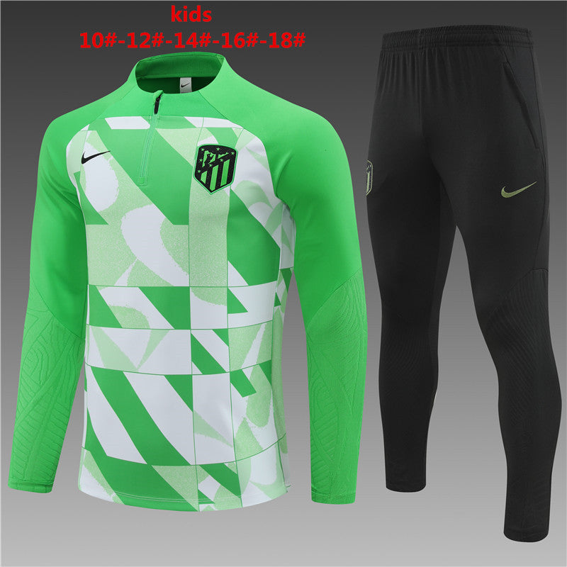 Suéter e calça infantil com zíper do Atlético de Madrid 2023/24 14001