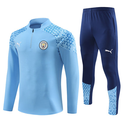 Suéter e calça Manchester City 2023/24 com zíper e meio zíper 14001