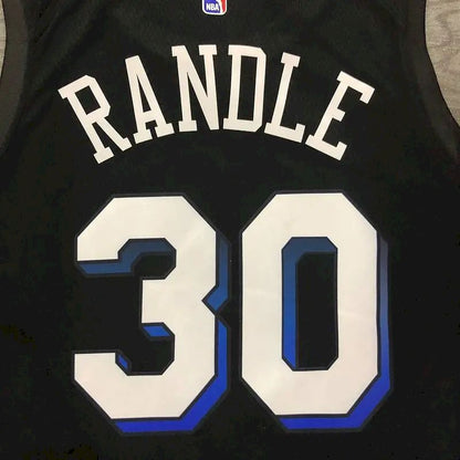 Camisa masculina Julius Randle Swingman preta – Edição City