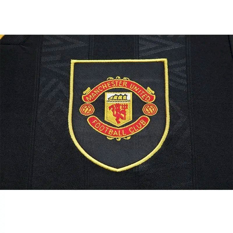 Camisa retrô de mangas compridas reserva do Manchester United 1993/95