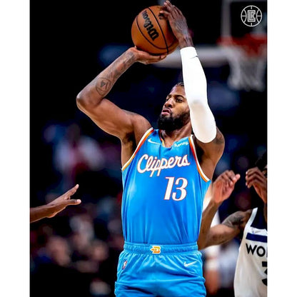Camisa Paul George Azul Masculina do Time – Edição City do 75º Aniversário