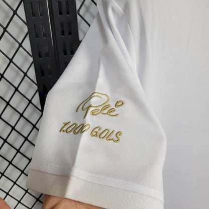 Men's Santos 2025/26 Pele 1.000 GOLS White Jersey