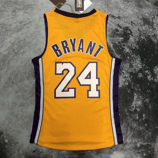 Men’s M&N 08/09 Kobe Bryant Yellow Retro Jersey