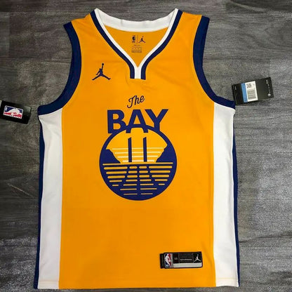 Camisa amarela masculina Klay Thompson versão jogador – Edição Statement